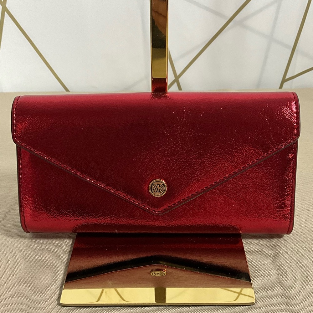 NWR MICHAEL KORS Jet Set Travel Envelope Continental Wallet